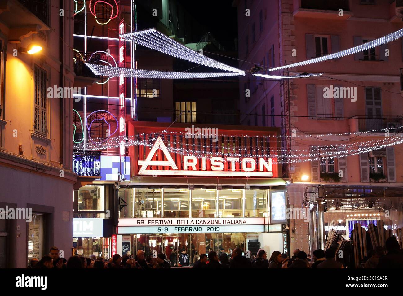 Atmosfera al 69° Festival di Sanremo a Sanremo, Italia 03 febbraio 2019 (Credit Image: © Canio Romaniello/Soevermedia via ZUMA Press) Foto Stock