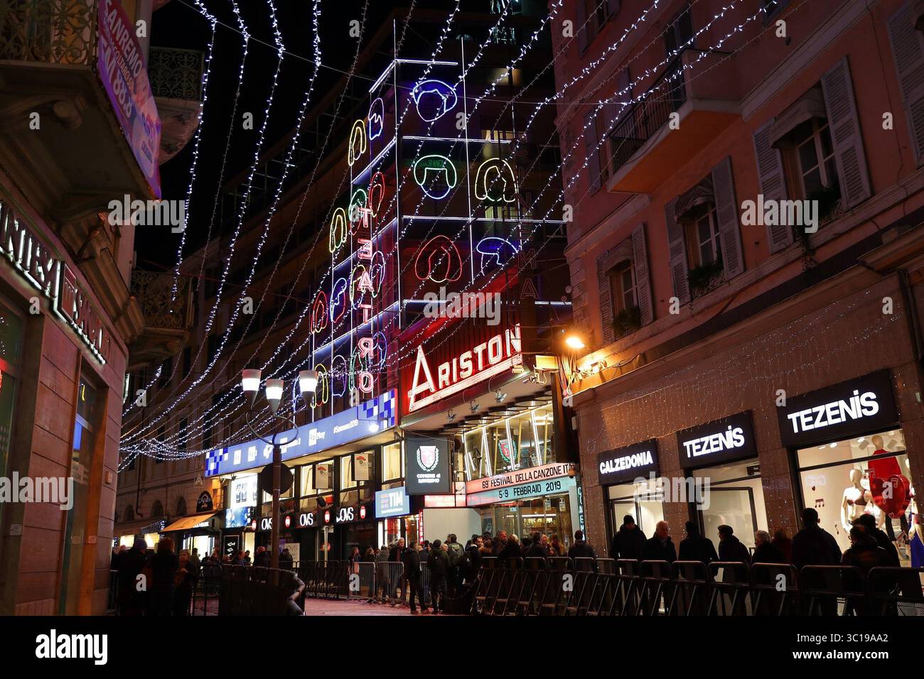 Atmosfera al 69° Festival di Sanremo a Sanremo, Italia 03 febbraio 2019 (Credit Image: © Canio Romaniello/Soevermedia via ZUMA Press) Foto Stock