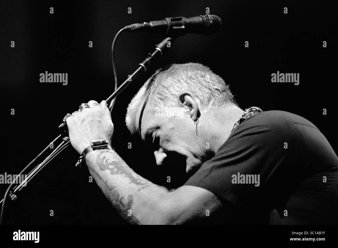 Zagabria, Croazia, 220725. Il primo di due concerti della rock band americana Queens of the Stone Age al SRC salata come parte di un importante tour mondiale. Foto: Ivana Grgic / CROPIX Copyright: XxIvanaxGrgicx koncert queens12-220725 Foto Stock