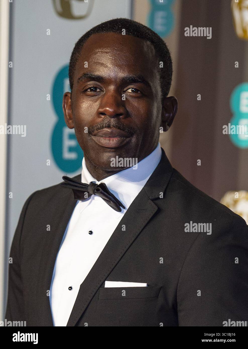 10 febbraio 2019 - Londra, Regno Unito - Jimmy Akingbola partecipa agli EE British Academy Film Awards alla Royal Albert Hall di Londra. (Immagine di credito: © Gary Mitchell/SOPA Images via ZUMA Wire) Foto Stock