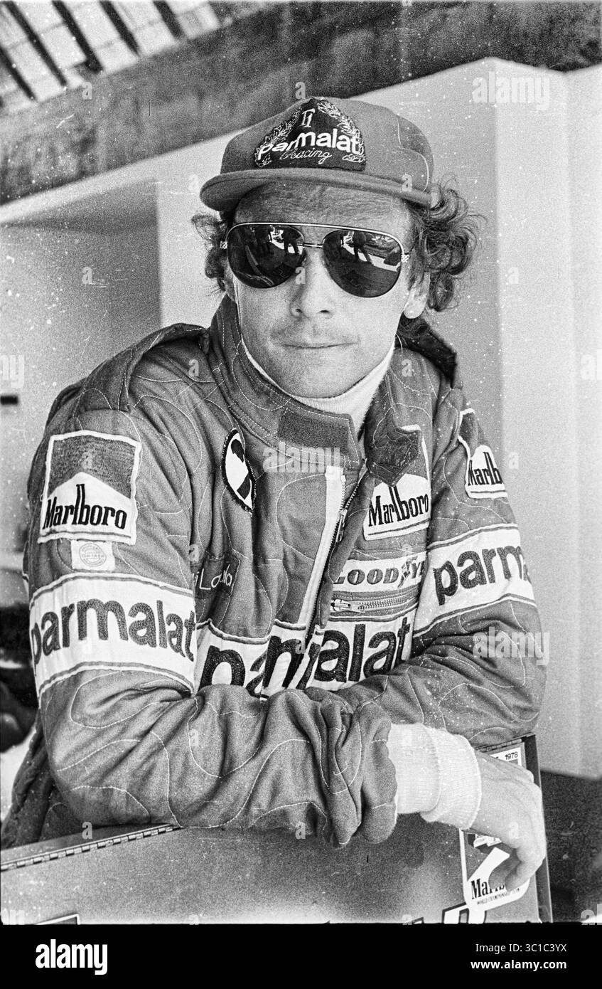 1978 Niki Lauda - Parmalat Racing Team Brabham - F1 Gran Premio del Brasile - Jacarepaguá - Imacon Original negative Scan Foto Stock