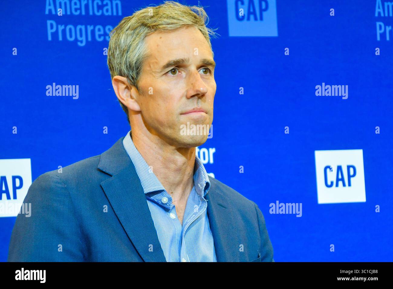 Beto o'Rourke al Center for American Progress di Washington, D.C. 22 luglio 2025 Foto Stock