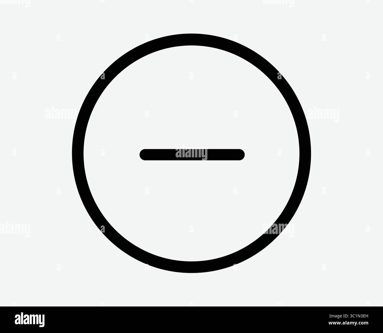 Meno negativo meno Zoom indietro sottratto cerchio circolare pulsante circolare matematica matematica matematica minimizza simbolo simbolo simbolo simbolo simbolo simbolo simbolo simbolo nero bianco illustrazione Illustrazione Vettoriale