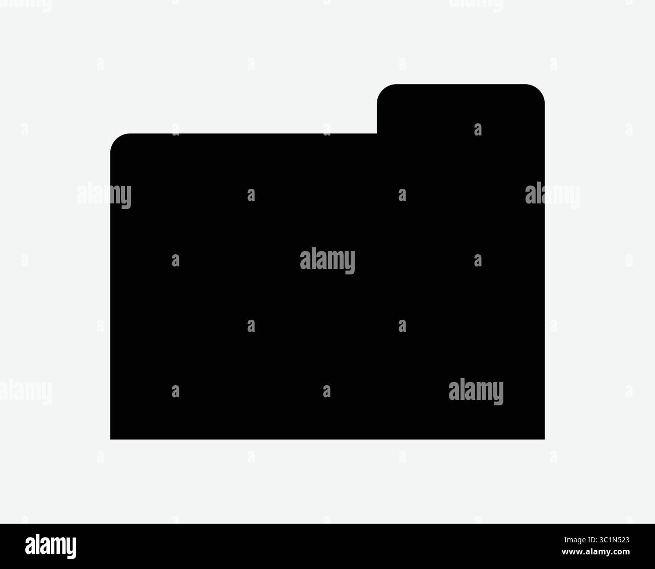 File forma cartella sagoma del computer file file file silhouette documento Archivio archiviazione documenti Gestione computer digitale icona vettoriale bianco nero simbolo simbolo grafica Illustrazione Vettoriale