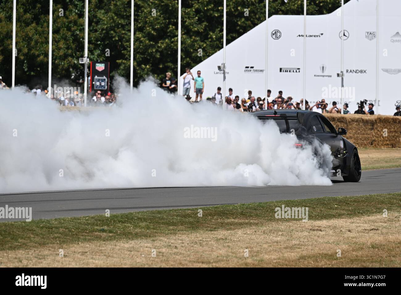 Jang Seoungyun, Hyundai IONIQ 6 N Drift, l'arte di trasformare gli pneumatici in fumo in modo artistico mentre si guida il più lateralmente possibile, prendi Foto Stock
