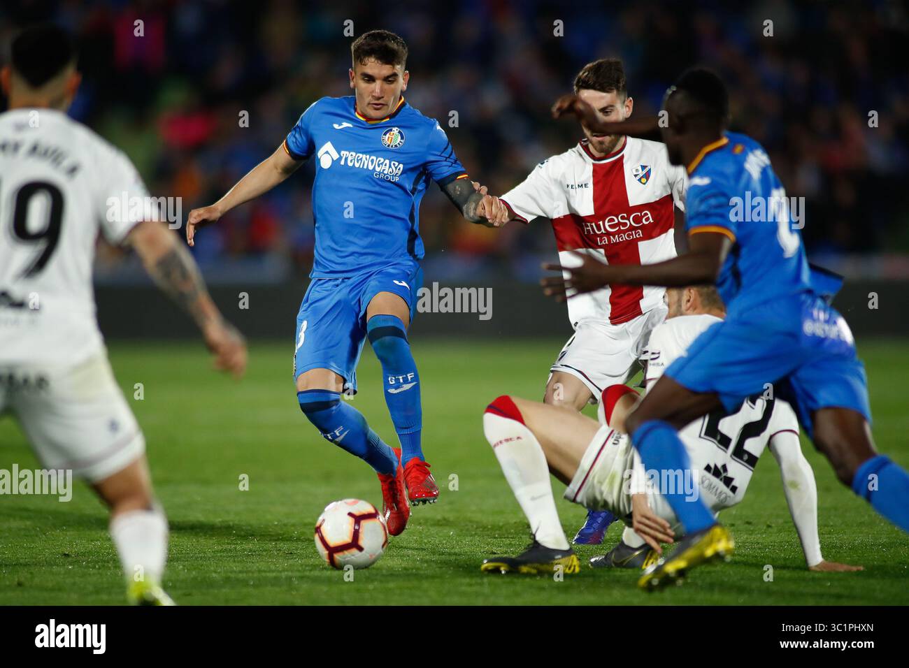 9 marzo 2019 - Getafe, MADRID, SPAGNA - Arambarri di Getafe durante il campionato spagnolo, la Liga, partita di calcio giocata tra Getafe CF e SD Huesca allo stadio Butarque di Getafe, Madrid, Spagna, il 9 marzo 2019. (Immagine di credito: © AFP7 via cavo ZUMA) Foto Stock