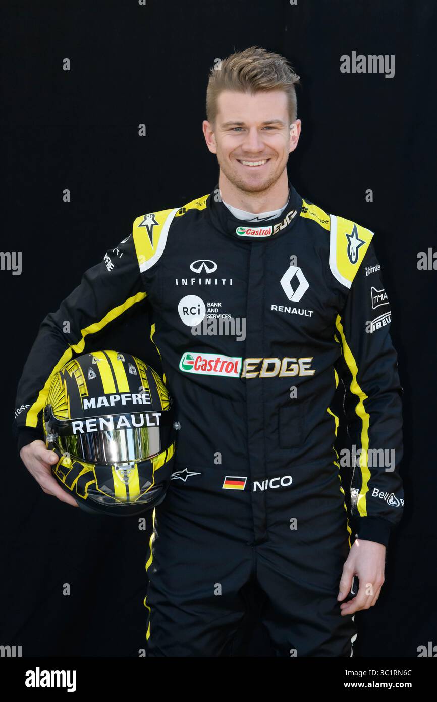 14 marzo 2019: Nico Hulkenberg (DEU) #27 del team Renault F1 posa per il suo ritratto al Gran Premio d'Australia di Formula 1 2019 ad Albert Park, Melbourne, Australia. Sydney Low/Cal Sport Media (immagine di credito: &Copy; Sydney Low/CSM tramite cavo ZUMA) Foto Stock