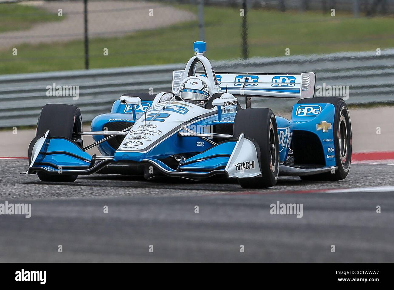 23 marzo 2019 - Austin, Texas, Stati Uniti - Indy car in azione durante il round di prove sul circuito delle Americhe ad Austin, Texas. (Immagine di credito: © Dan Wozniak/ZUMA Wire) Foto Stock