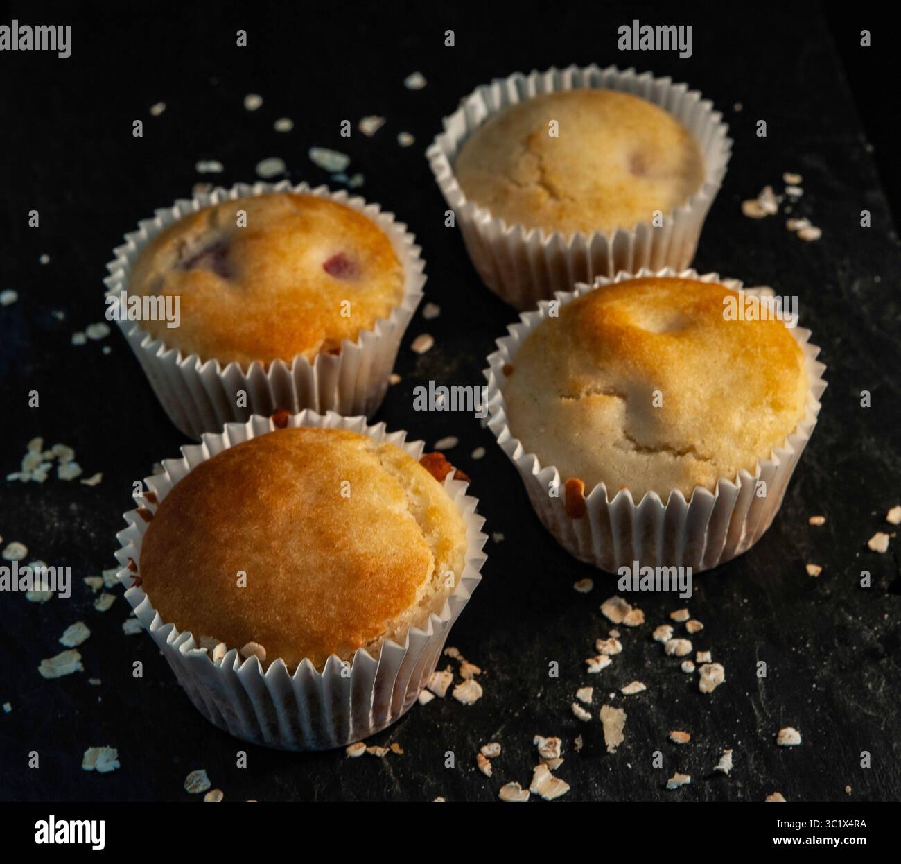 Muffin individuali senza glutine Foto Stock