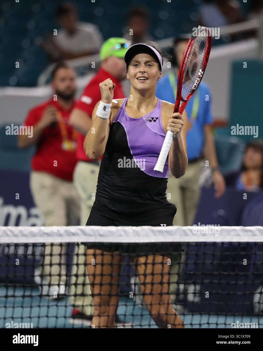 24 marzo 2019 - Miami Gardens, Florida, Stati Uniti d'America - MIAMI GARDENS, FLORIDA - 24 MARZO: Tatjana Maria il 7° giorno del Miami Open presentato da Itau all'Hard Rock Stadium il 24 marzo 2019 a Miami Gardens, Florida. (Immagine di credito: © SMG via ZUMA Wire) Foto Stock