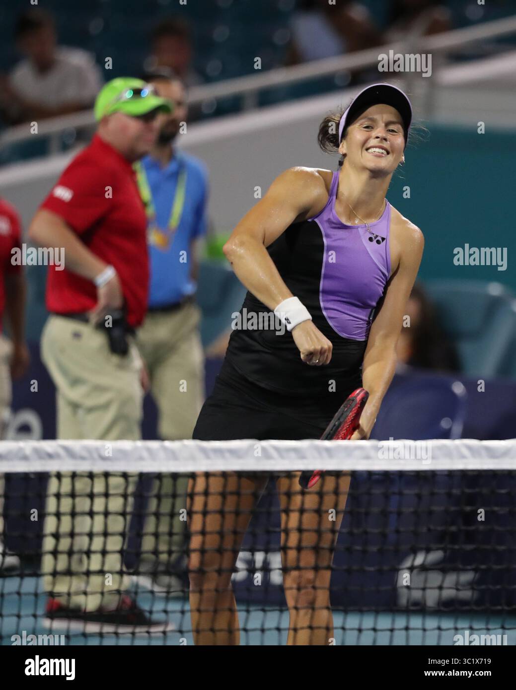 24 marzo 2019 - Miami Gardens, Florida, Stati Uniti d'America - MIAMI GARDENS, FLORIDA - 24 MARZO: Tatjana Maria il 7° giorno del Miami Open presentato da Itau all'Hard Rock Stadium il 24 marzo 2019 a Miami Gardens, Florida. (Immagine di credito: © SMG via ZUMA Wire) Foto Stock