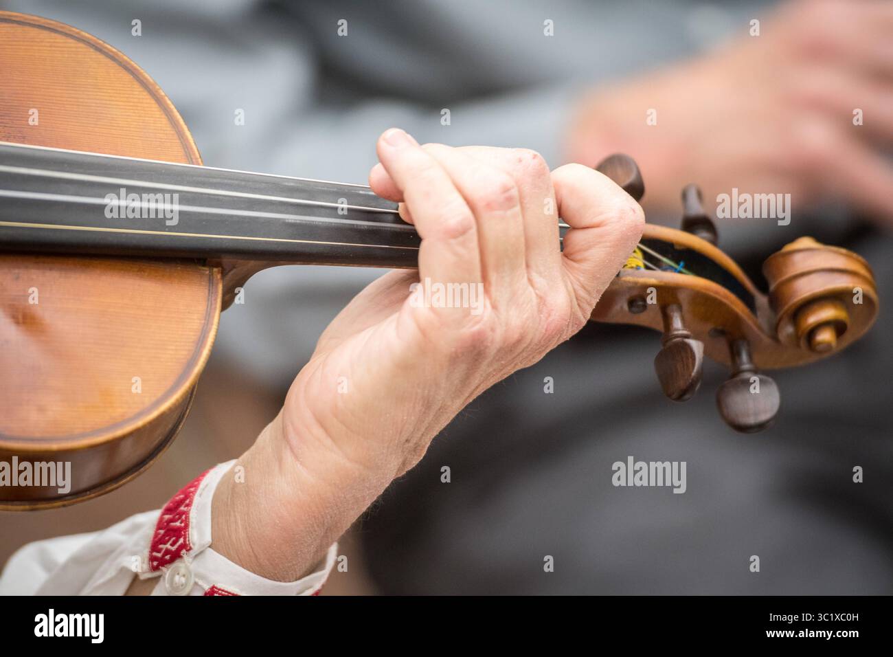 16 dicembre 2017 - Greenbelt, Maryland, Stati Uniti - il violinista suona una canzone su The Swedish Fiddle (immagine di credito: © Edwin Remsberg / Vwpics/VW Pics via ZUMA Wire) Foto Stock
