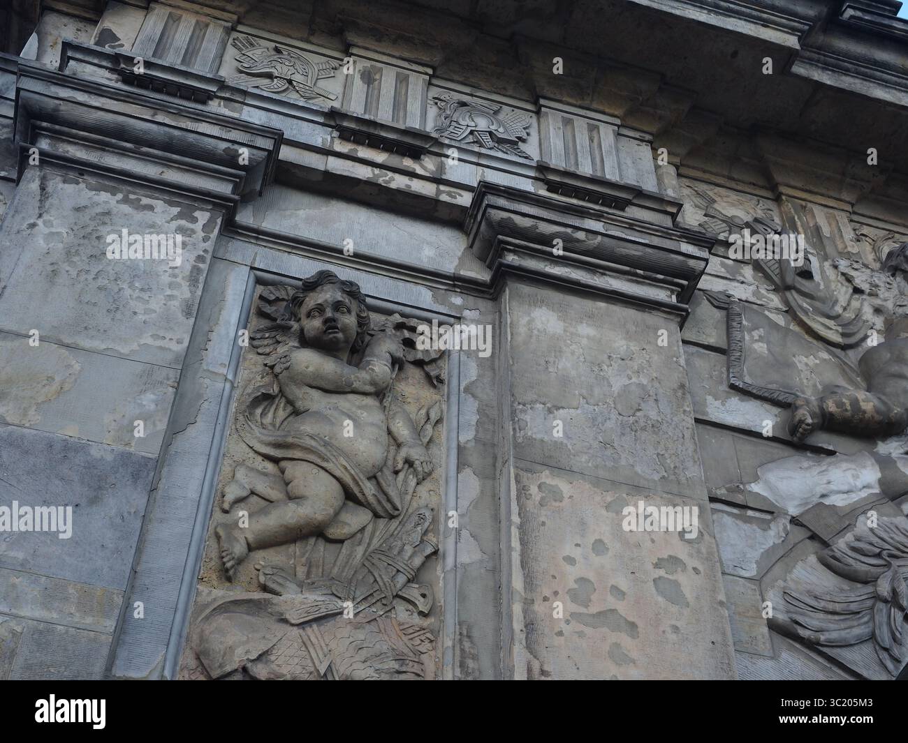 Royal Gate Architectural Detail, Szczecin, Polonia Foto Stock