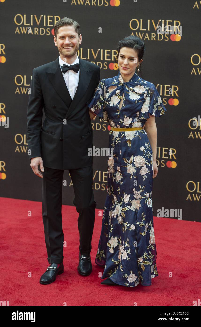 7 aprile 2019 - Londra, Regno Unito - Kyle Soller e Phoebe Fox partecipano agli Olivier Awards 2019 con Mastercard alla Royal Albert Hall. (Immagine di credito: © Gary Mitchell/SOPA Images via ZUMA Wire) Foto Stock