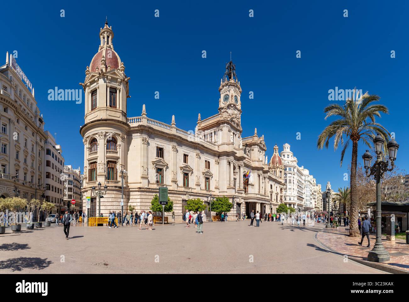 Una foto del Municipio di Valencia. Foto Stock