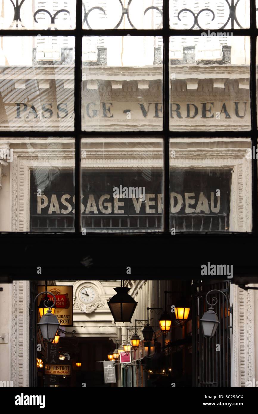 passage verdeau parigi Foto Stock