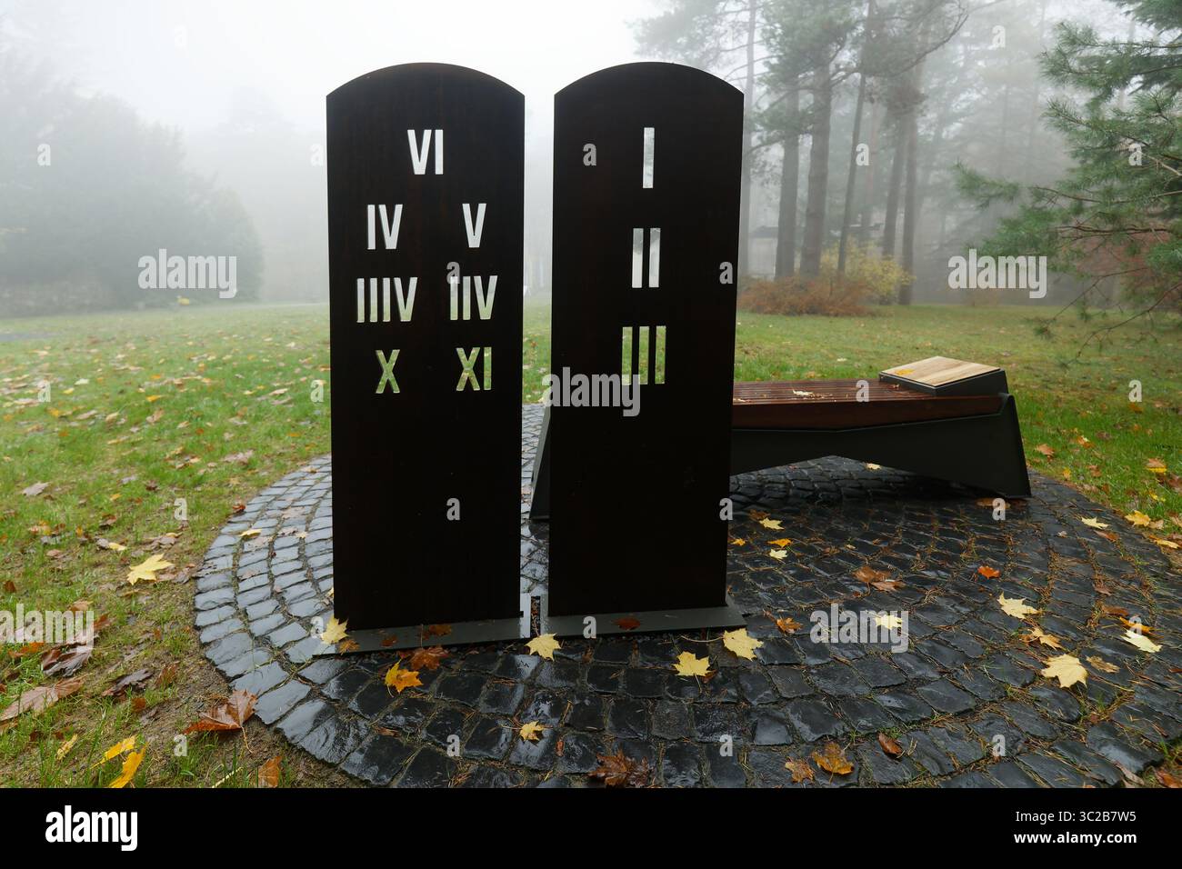 I dieci comandamenti, i 10 comandamenti di Dio. Un luogo di contemplazione e meditazione Foto Stock