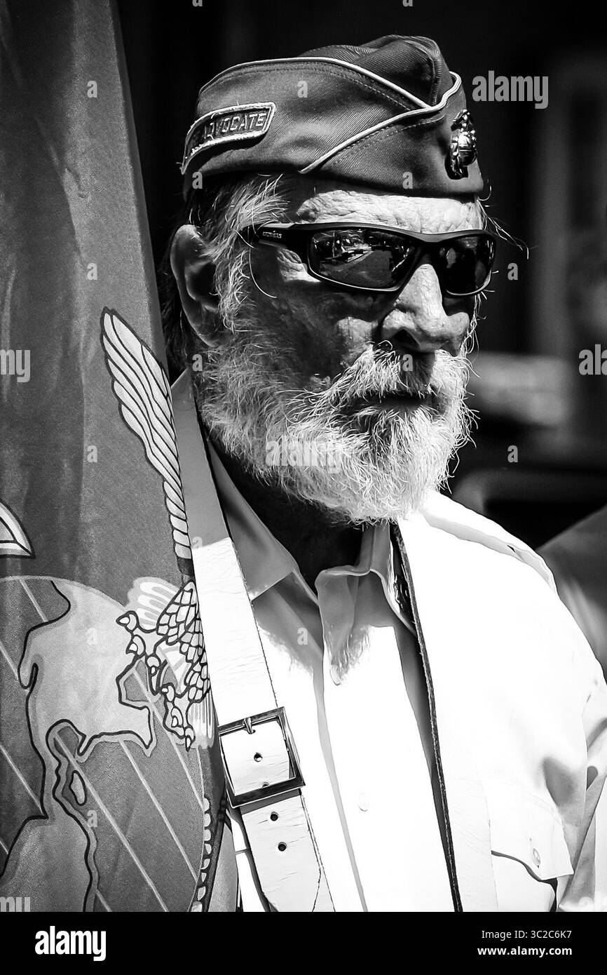 27 maggio 2019 - Milford, Pennsylvania, Stati Uniti - i veterani rendono omaggio ai loro fratelli in armi durante il Memorial Day a Milford, Pennsylvania. (Immagine di credito: © Preston Ehrler/ZUMA Wire) Foto Stock