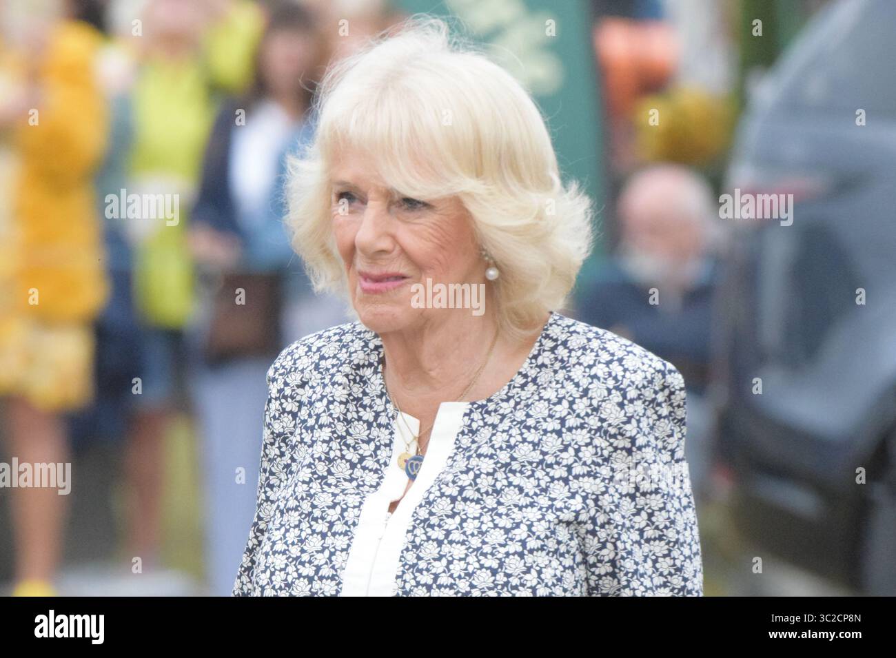 Sua Maestà la Regina partecipa al Sandringham Flower Show, 23 luglio 2025 Credit: James Taylor/Alamy Live News Foto Stock