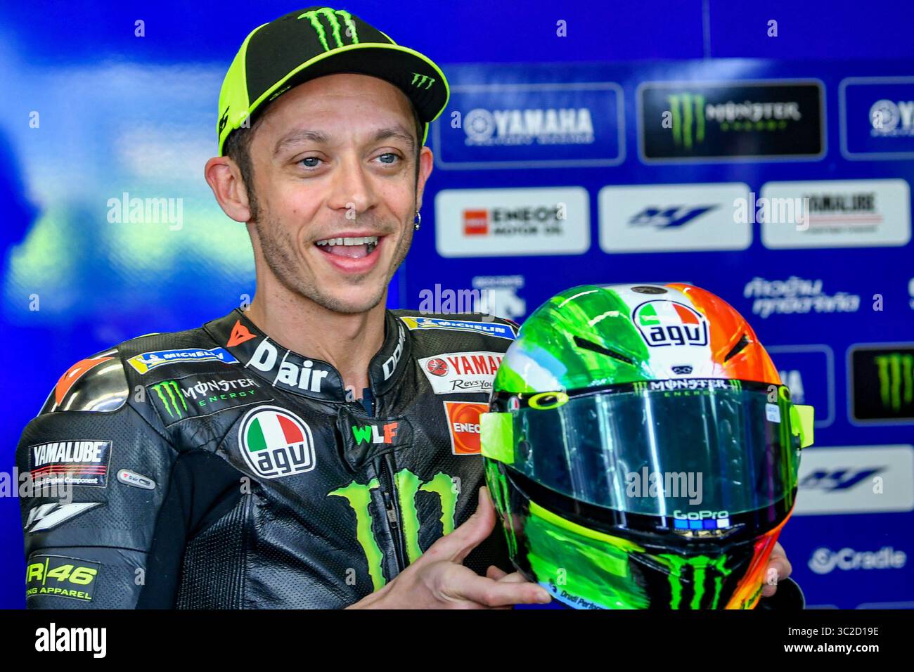 1 giugno 2019 - Mugello, FLORENCIA, ITALIA - 46 VALENTINO ROSSI dall'Italia, Monster Energy Yamaha MotoGP Team, Gran Premio d'Italia Oakley, durante il sabato FP all'autodromo Internazionale del Mugello ITALIA per la sesta prova del Campionato del mondo MotoGP, dal 31 maggio al 2 giugno (Credit Image: © AFP7 via ZUMA Wire) Foto Stock