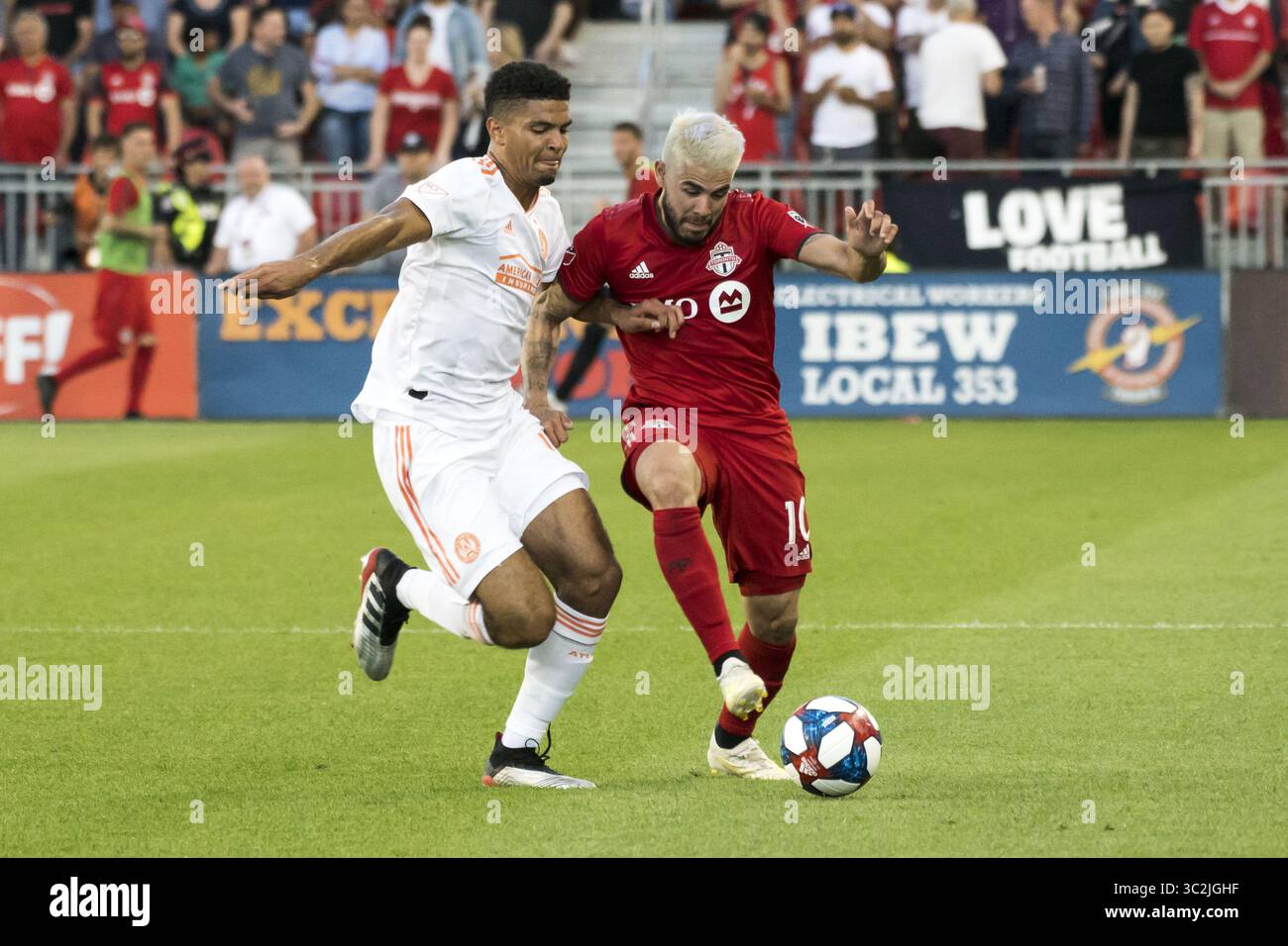 26 giugno 2019 - Toronto, Ontario, Canada - ALEJANDRO POZUELO (10) in azione durante la partita MLS tra Toronto FC e Atlanta United FC (Credit Image: © Angel Marchini/ZUMA Wire) Foto Stock