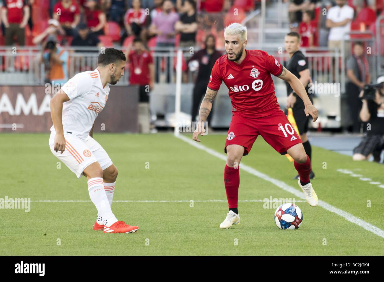 26 giugno 2019 - Toronto, Ontario, Canada - ALEJANDRO POZUELO (10) in azione durante la partita MLS tra Toronto FC e Atlanta United FC (Credit Image: © Angel Marchini/ZUMA Wire) Foto Stock