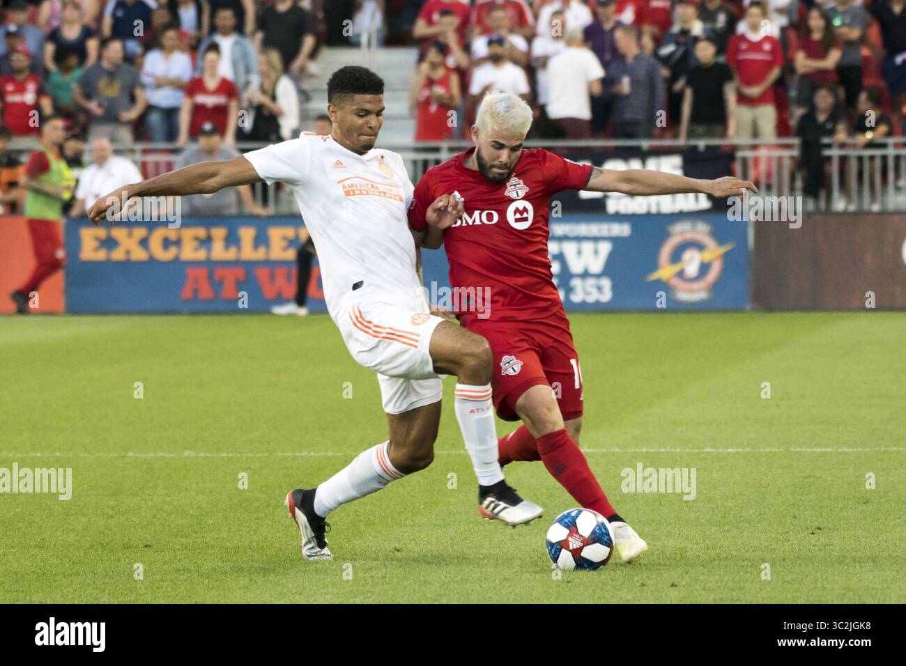 26 giugno 2019 - Toronto, Ontario, Canada - ALEJANDRO POZUELO (10) in azione durante la partita MLS tra Toronto FC e Atlanta United FC (Credit Image: © Angel Marchini/ZUMA Wire) Foto Stock