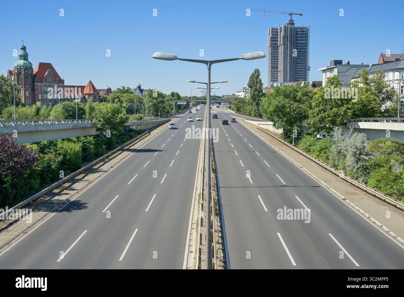 Stadtautobahn A103, Steglitz, Bezirk Steglitz-Zehlendorf, Berlino, Germania Foto Stock