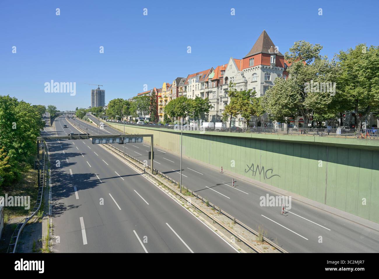 Stadtautobahn A103, Steglitz, Bezirk Steglitz-Zehlendorf, Berlino, Germania Foto Stock