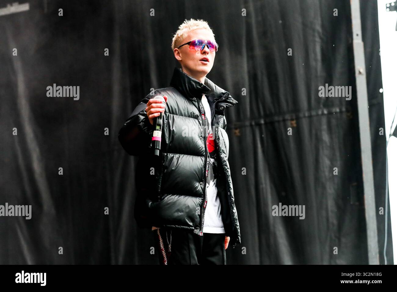 Giugno 23, 2019 - Reykjavâ€™k, Islanda - Musica rap artista STURLA ATLAS compie durante il quinto segreto Solstice Festival in Laugadalur, Reykjavâ€™k, Islanda detenute da giugno 21-23, 2019...segreto Solstice, situato appena al di fuori di Reykjavik, Islanda, coerentemente vanta una lineup che è così diversificato e distintivo come il festival nei dintorni. Presentazione di alcuni dei più grandi del mondo di artisti contemporanei, amati musicisti di culto nonché fresco talento locale la festa continua per tutta la notte con un piccolo aiuto da parte del sole di mezzanotte che è quasi sempre presente per tutta l'estate equinox. Foto Stock