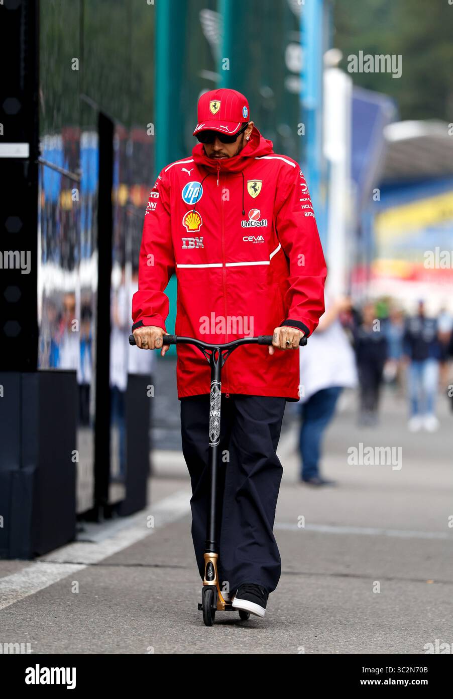 Spa-Francorchamps, Belgio. 24 luglio 2025. #44 Lewis Hamilton (GBR, Scuderia Ferrari HP), Gran Premio di F1 del Belgio al Circuit de Spa-Francorchamps il 24 luglio 2025 a Spa-Francorchamps, Belgio. (Foto di HOCH ZWEI) credito: dpa/Alamy Live News Foto Stock