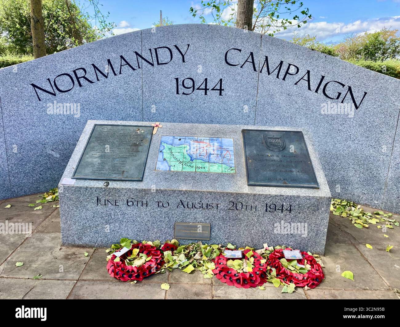 Normandy Veterans Memorial per la campagna di Normandia, dal 6 giugno al 20 agosto 1944 Foto Stock