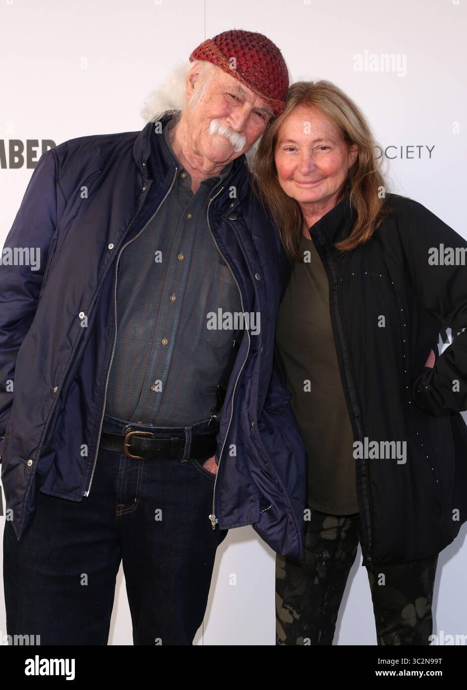 13 luglio 2019 - New York, New York, USA - DAVID CROSBY, JAN DANZA alla proiezione ''David Crosby:Remember My Name'', presentata da Sony Picture Classics e The Cinema Society,.ua Regal East Hampton Cinema, East Hampton, NY.13 luglio 2019.foto di , Photos Inc. (Credit Image: © Sonia Moskowitz/Globe Photos via ZUMA Wire) Foto Stock
