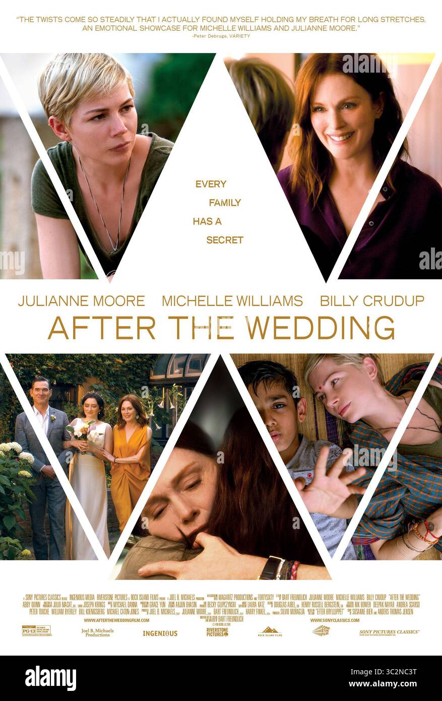 DATA DI USCITA: 9 agosto 2019 TITOLO: After the Wedding STUDIO: Sony Pictures DIRECTOR: Bart Freundlich TRAMA: Un manager di un orfanotrofio a Kolkata viaggia a New York per incontrare un benefattore. PROTAGONISTA: Poster Art. (Immagine di credito: © Sony Pictures/Entertainment Pictures/ZUMAPRESS.com) Foto Stock