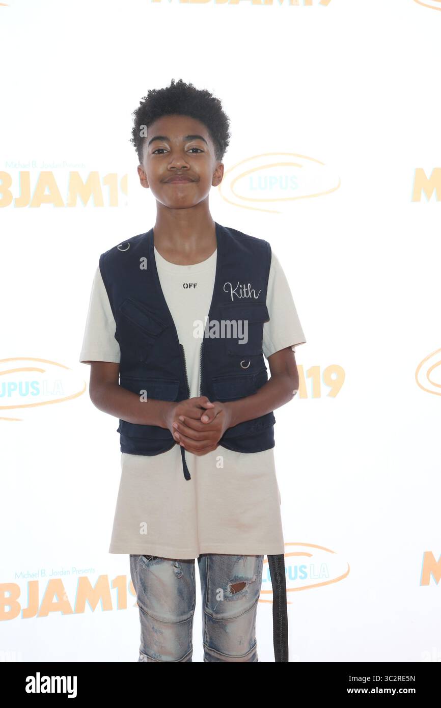 27 luglio 2019, Hollywood, California, Stati Uniti: Miles Brown. Michael B. Jordan e Lupus LA presentano il terzo MBJAM19 annuale tenutosi al Dave & Busters. Foto Stock