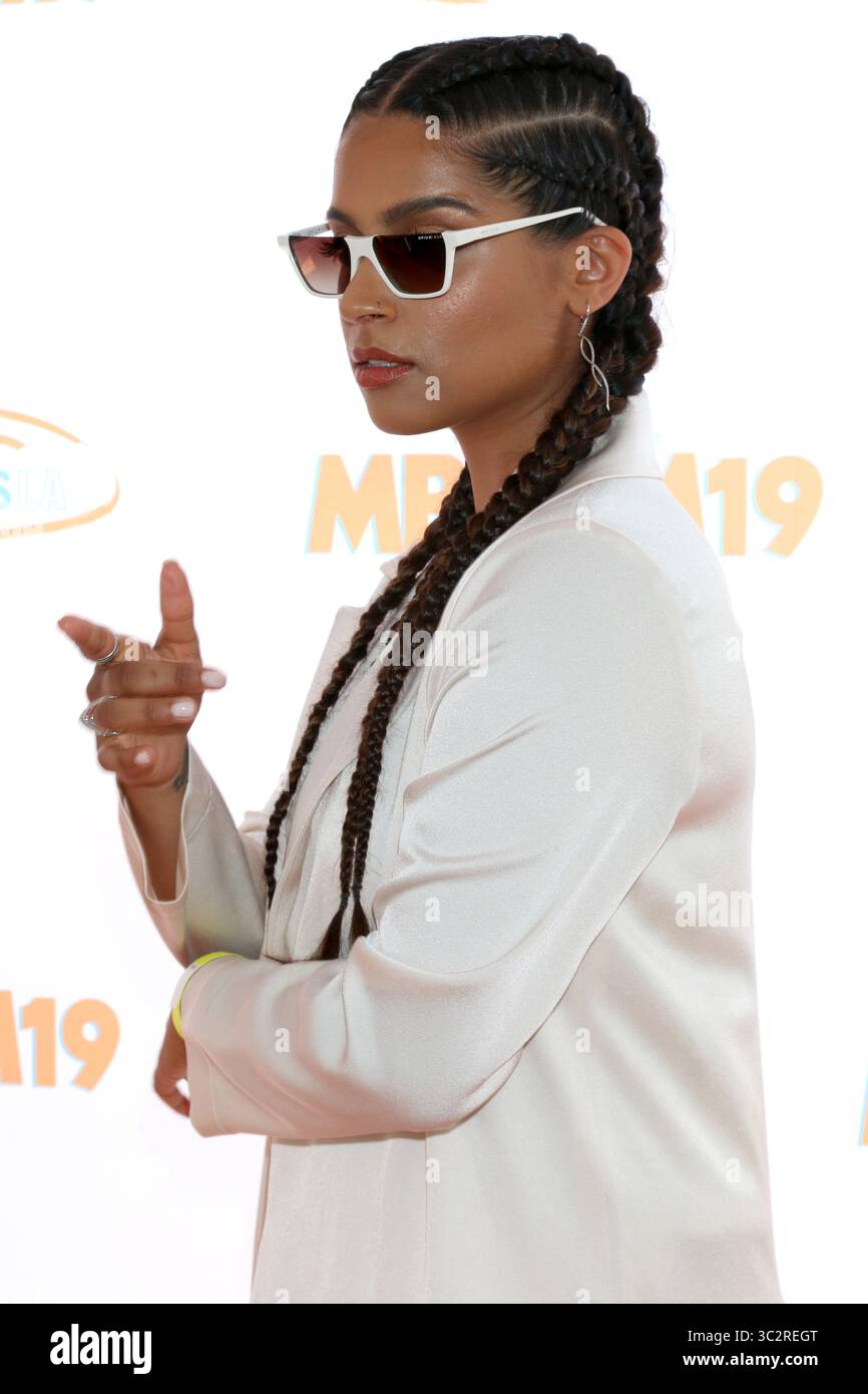 Luglio 27, 2019, Los Angeles, CA, Stati Uniti d'America: LOS ANGELES - Lug 27: Lilly Singh alla terza MBJAM annuale19 a Dave & Busters sulla luglio 27, 2019 a Los Angeles, CA (credito Immagine: © Kay Blake/ZUMA filo) Foto Stock