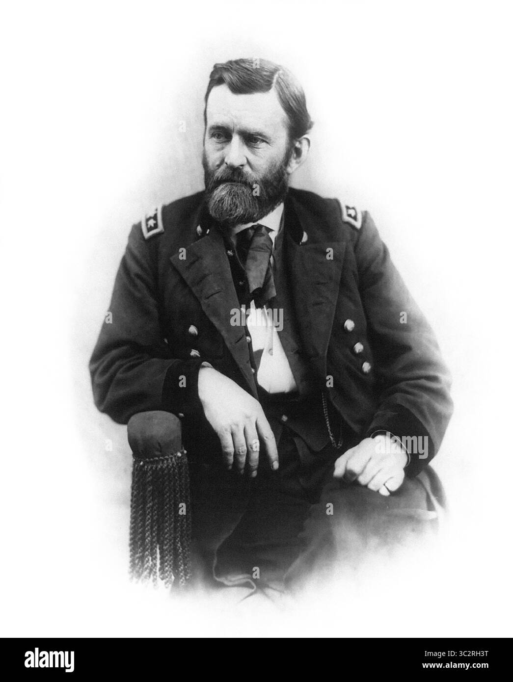 31 maggio 2019, USA: Ulysses S. Grant (1822-85), 18° Presidente degli Stati Uniti 1869-77, generale dell'esercito dell'Unione durante la guerra civile americana, Ritratto seduto, fotografia di Alexander Gardner, 1865 (Credit Image: © JT Vintage/Glasshouse via ZUMA Wire) Foto Stock