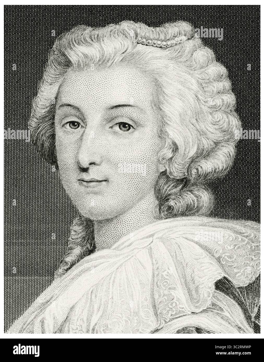 5 marzo 2019, Stati Uniti: Marie Antoinette (1755-93), Regina di Francia, moglie di Luigi XVI, Ritratto testa e spalle, incisione in acciaio, Portrait Gallery of Eminent Men and Women of Europe and America di Evert A. Duyckinck, pubblicato da Henry J. Johnson, Johnson, Wilson & Company, New York, 1873 (Credit Image: © JT Vintage/Glasshouse via ZUMA Wire) Foto Stock