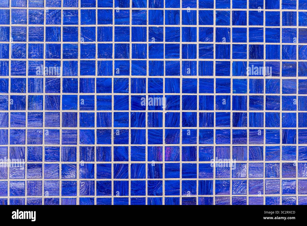 tessere a mosaico blu per uso su sfondo Foto Stock