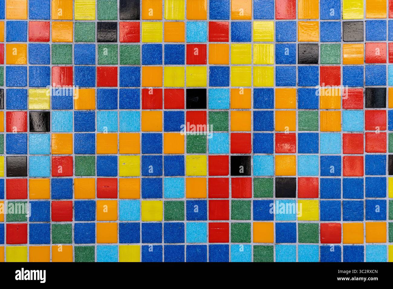 tessere a mosaico colorate per l'uso su sfondo Foto Stock