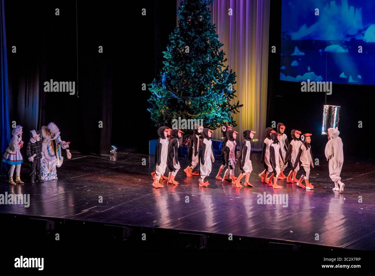 San Pietroburgo, Russia, 24 dicembre 2019, Natale Capodanno Teatro festivo evento Foto Stock