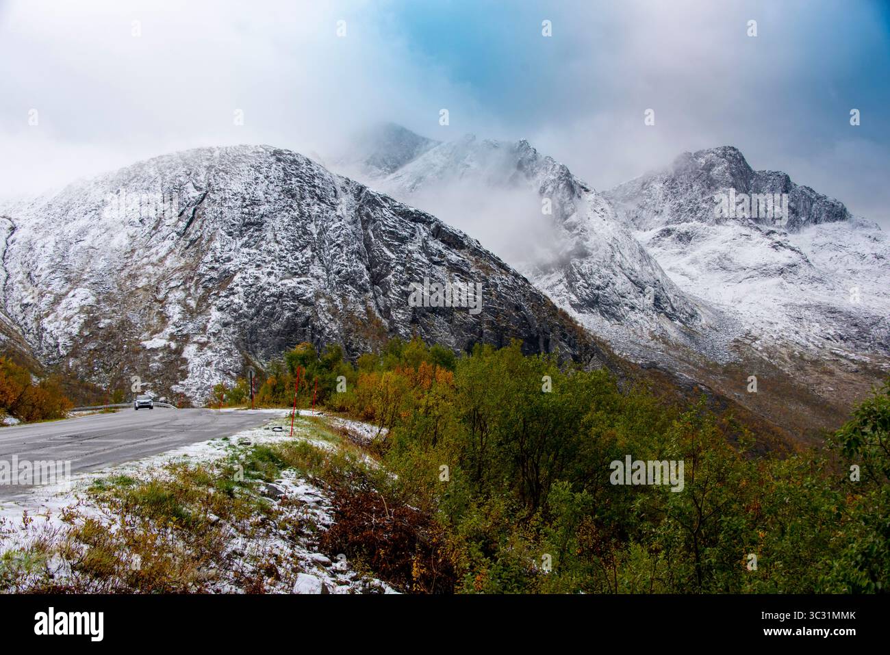 Autunno sull'isola di Senja - Norvegia Foto Stock