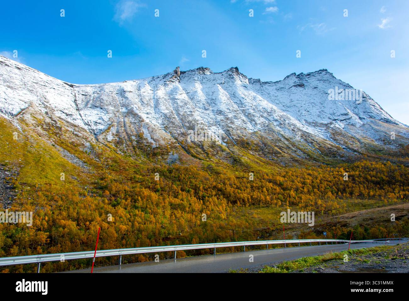 Autunno sull'isola di Senja - Norvegia Foto Stock
