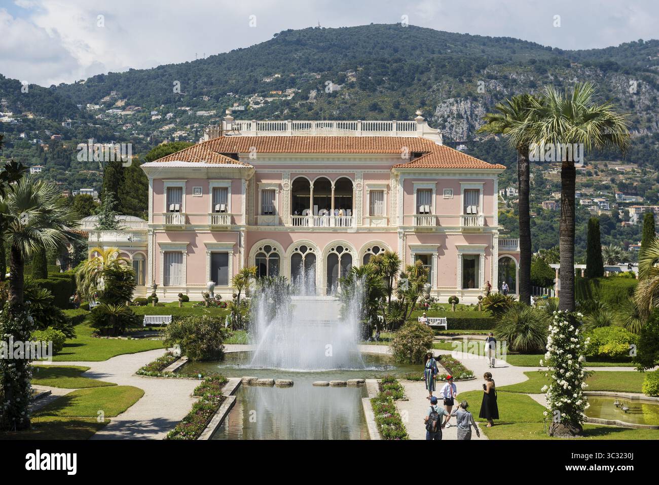 Villa e parco in stile rinascimentale, Villa Ephrussi de Rothschild, Saint-Jean-Cap-Ferrat, Cap Ferrat, Alpi marittime, Provenza Alpi Costa Azzurra, francese Foto Stock