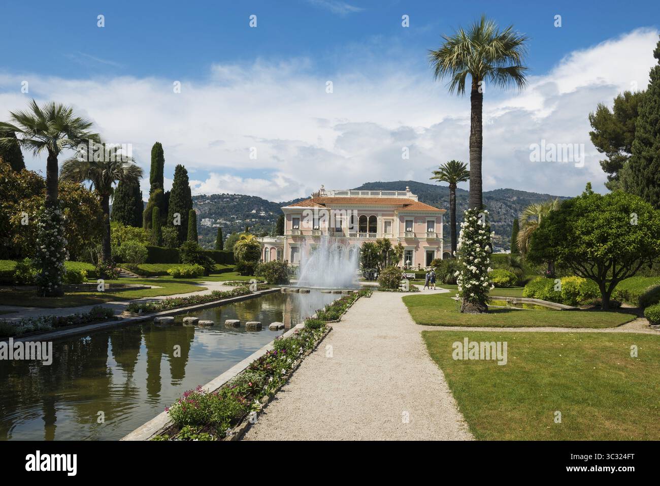 Villa e parco in stile rinascimentale, Villa Ephrussi de Rothschild, Saint-Jean-Cap-Ferrat, Cap Ferrat, Alpi marittime, Provenza Alpi Costa Azzurra, francese Foto Stock