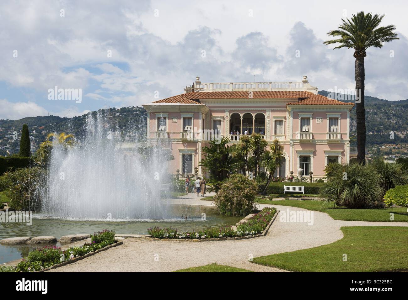 Villa e parco in stile rinascimentale, Villa Ephrussi de Rothschild, Saint-Jean-Cap-Ferrat, Cap Ferrat, Alpi marittime, Provenza Alpi Costa Azzurra, francese Foto Stock