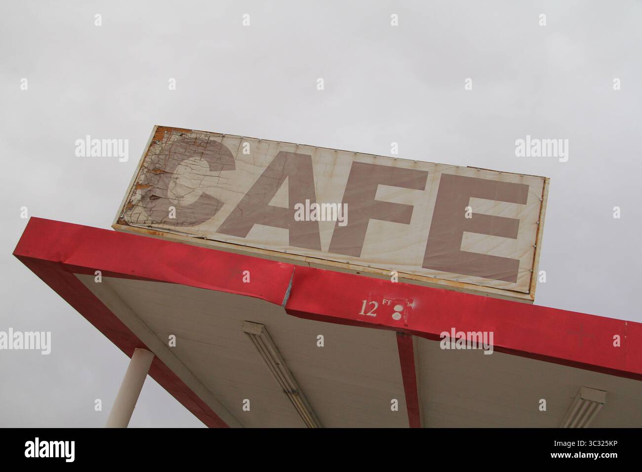 stazione di servizio abbandonata route 66 california Foto Stock