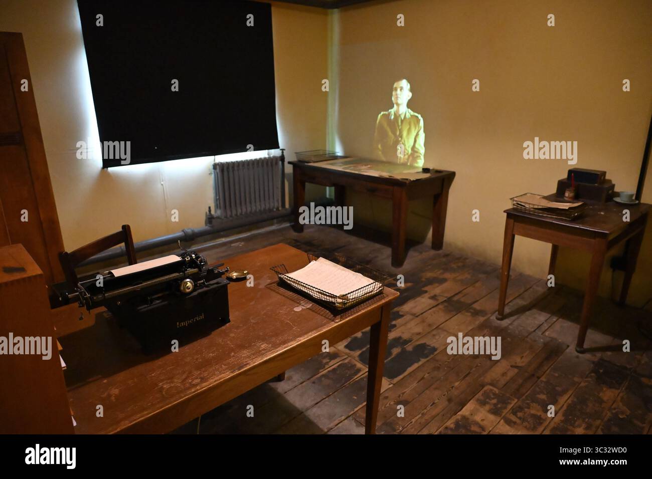 Camera degli agenti dell'intelligence del Rifugio 3 Bletchley Park - Bletchley - Milton Keynes - Inghilterra Regno Unito Foto Stock