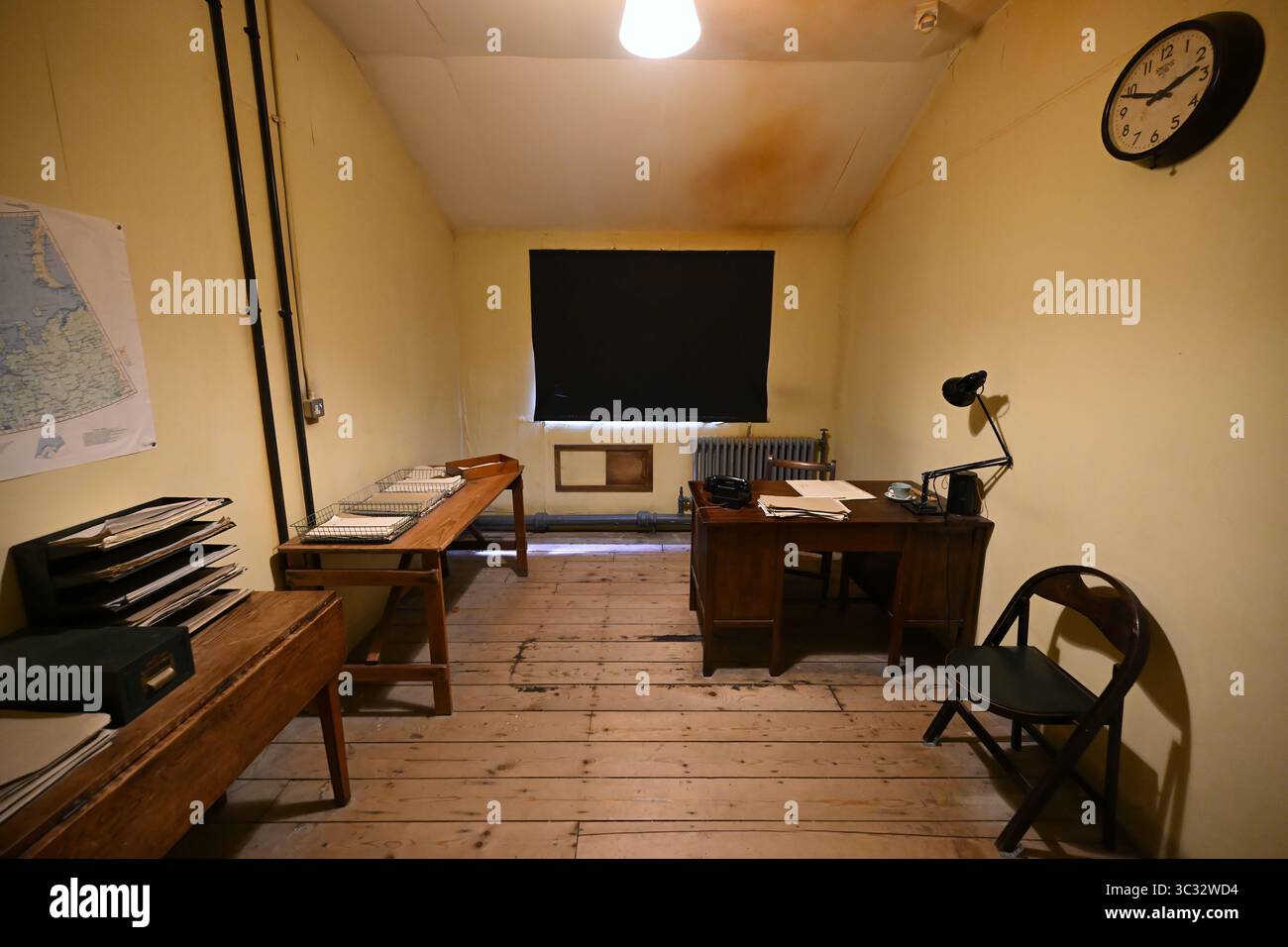 Sala ufficiale del Rifugio 3 Bletchley Park - Bletchley - Milton Keynes - Inghilterra Regno Unito Foto Stock