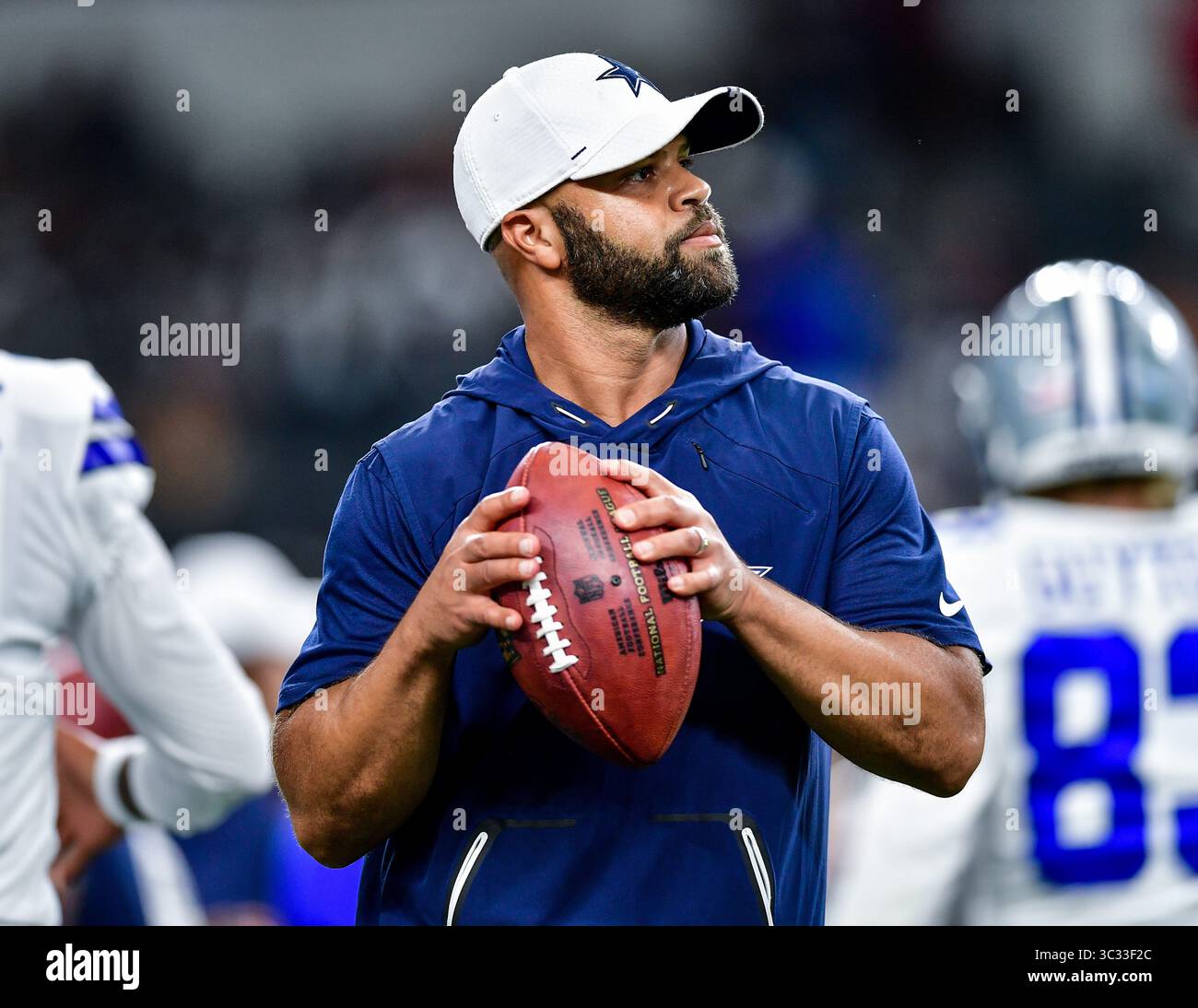 24 agosto 2019:.                                   Durante una partita di football tra gli Houston Texans e i Dallas Cowboys all'AT&T Stadium di Arlington, Texas. .Manny Flores/CSM Foto Stock